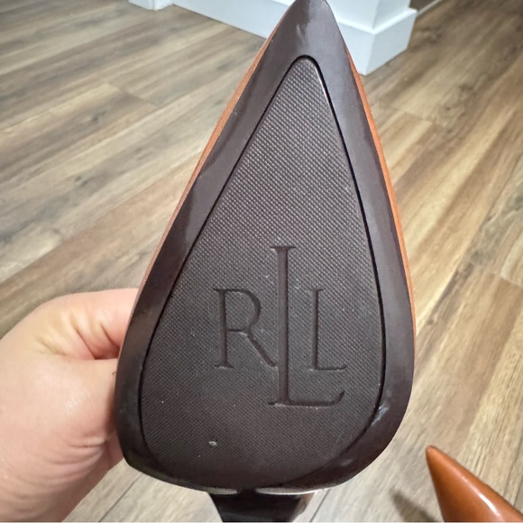 Ralph Lauren Brown Leather Heels - Picture 8 of 8